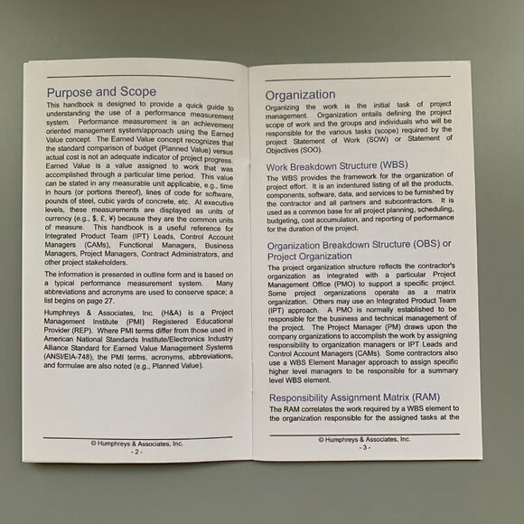 3/$15 - POCKET GUIDE TO PROJECT MANAGEMENT USING EARNED VA - Picture 5 of 5